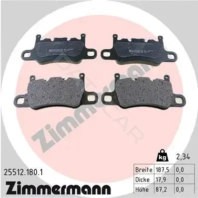 Тормозные колодки ZIMMERMANN 25512.180.1