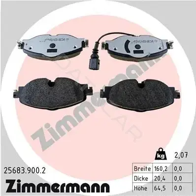 Тормозные колодки ZIMMERMANN 25683.900.2