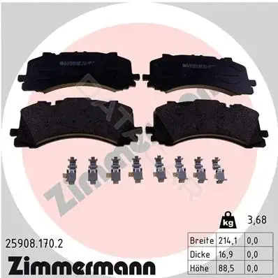 Тормозные колодки ZIMMERMANN 25908.170.2