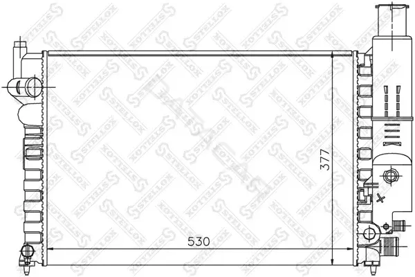 Радиатор охлаждения STELLOX 10-25083-SX