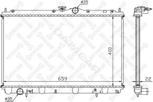 Радиатор охлаждения STELLOX 10-25096-SX