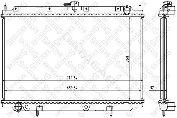 Радиатор охлаждения STELLOX 10-25222-SX