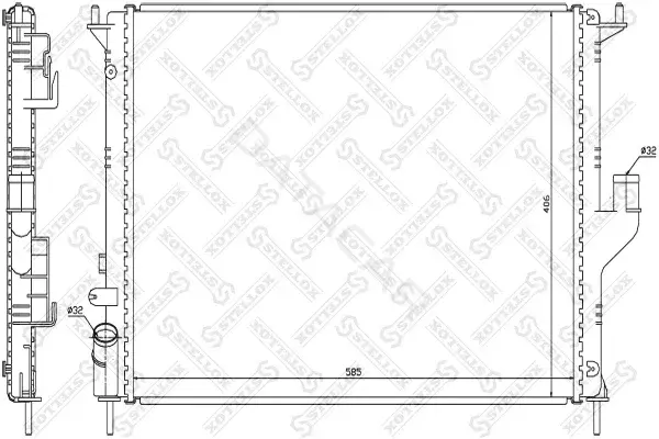 Радиатор охлаждения STELLOX 10-25450-SX