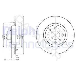 Тормозные диски DELPHI BG2411