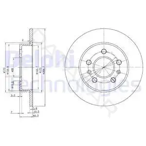 Тормозные диски DELPHI BG2696