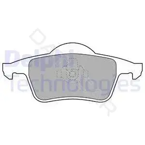 Тормозные колодки DELPHI LP1504