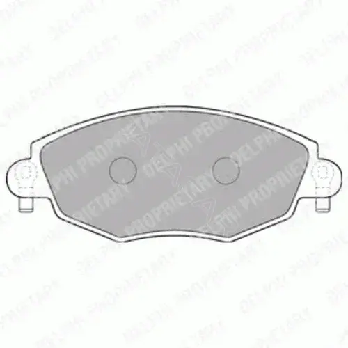 Тормозные колодки DELPHI LP1533