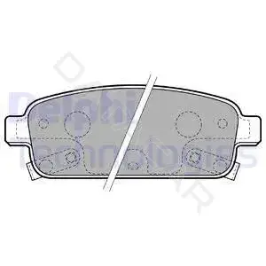 Тормозные колодки DELPHI LP2167