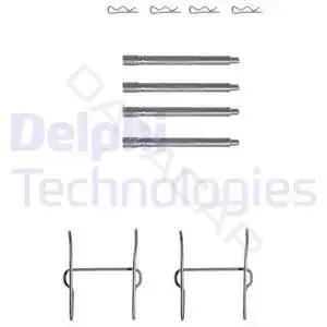 Ремкомплект тормозных колодок DELPHI LX0154