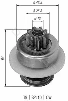 Бендикс стартера MAGNETI MARELLI 940113020034