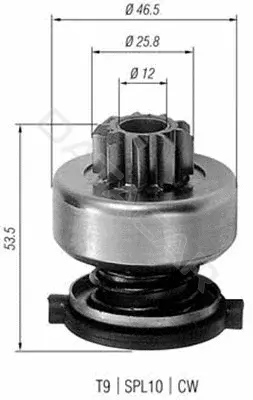 Бендикс стартера MAGNETI MARELLI 940113020226