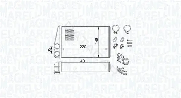 Радиатор печки MAGNETI MARELLI 350218438000