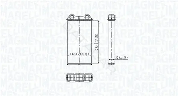 Радиатор печки MAGNETI MARELLI 350218439000