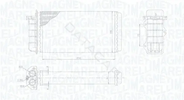 Радиатор печки MAGNETI MARELLI 350218441000