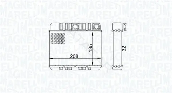 Радиатор печки MAGNETI MARELLI 350218469000