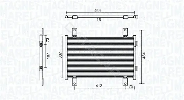Радиатор кондиционера MAGNETI MARELLI 350203895000