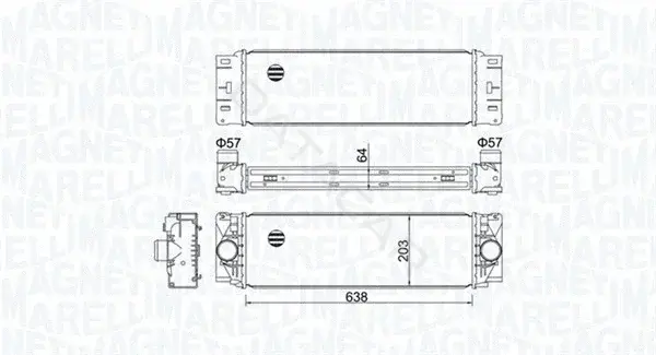 Интеркулер MAGNETI MARELLI 351319204760