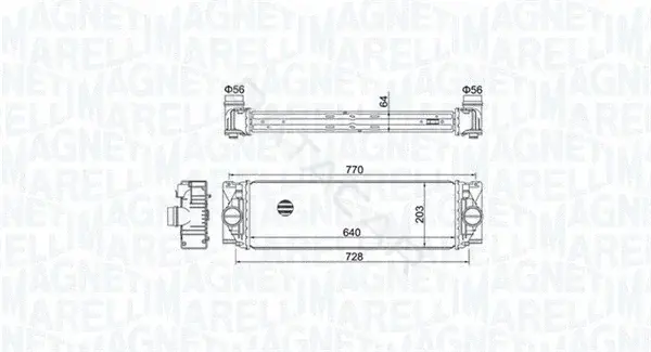 Интеркулер MAGNETI MARELLI 351319205050