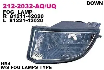 Противотуманные фары DEPO 212-2032L-UQ