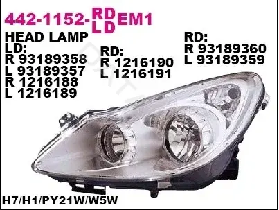 Фары DEPO 442-1152L-LDEM1
