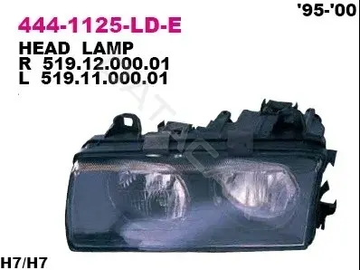 Фары DEPO 444-1125L-LD-E