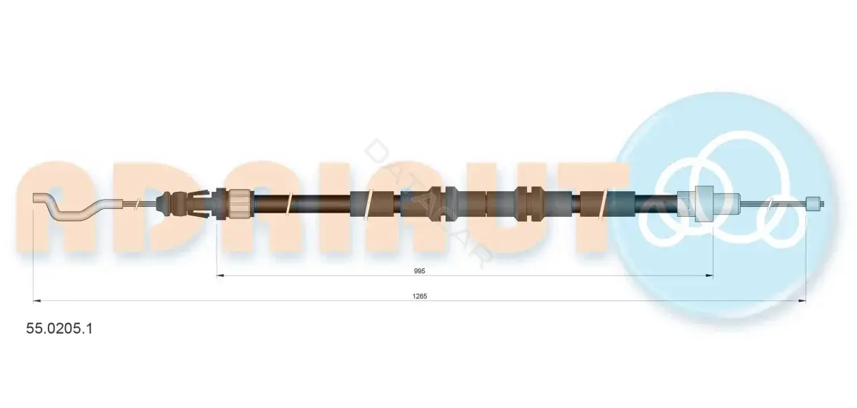 Трос ручника ADRIAUTO 55.0205.1