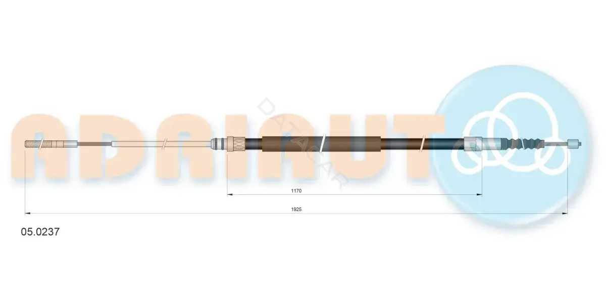 Трос ручника ADRIAUTO 05.0237