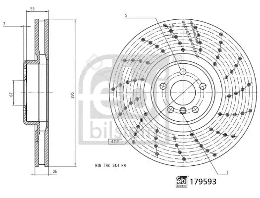Тормозные диски FEBI 179593