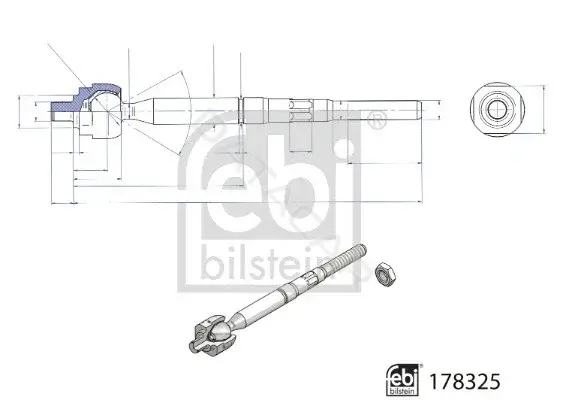 Рулевая тяга FEBI 178325