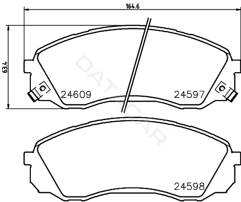 Тормозные колодки BEHR/HELLA/PAGID 8DB355029-671