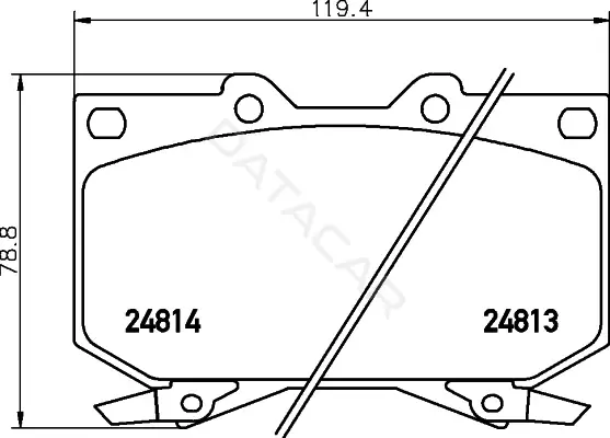 Тормозные колодки BEHR/HELLA/PAGID 8DB355014-711