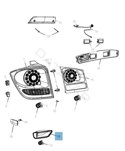 Противотуманные фары FIAT/ALFA/LANCIA K57010716AC