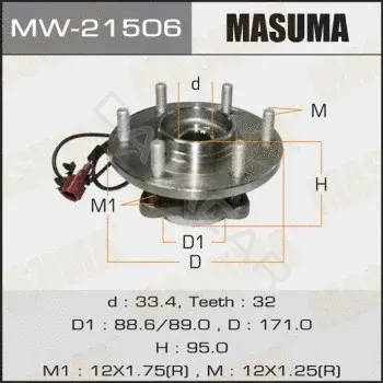 Подшипник ступицы MASUMA MW-21506