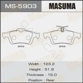 Барабанные колодки MASUMA MS-5903