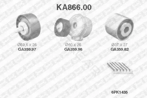 Ремень ручейковый SNR/NTN KA866.00