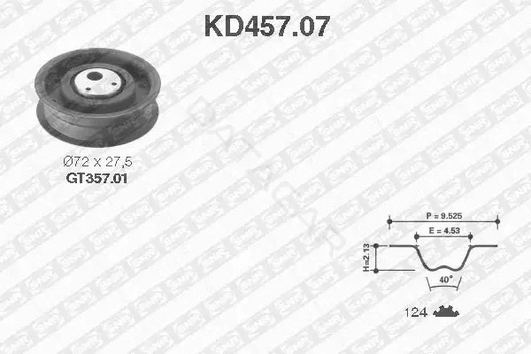 Комплект ГРМ SNR/NTN KD457.07