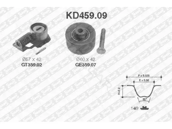 Комплект ГРМ SNR/NTN KD459.09