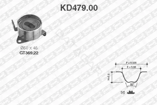 Комплект ГРМ SNR/NTN KD479.00