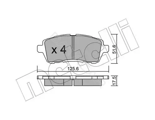 Тормозные колодки METELLI 22-0793-2