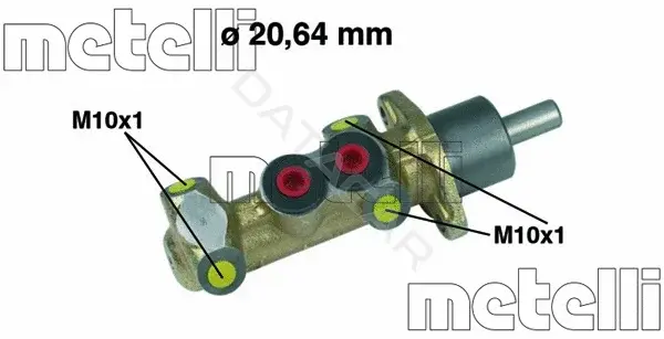 Главный тормозной цилиндр METELLI 05-0044