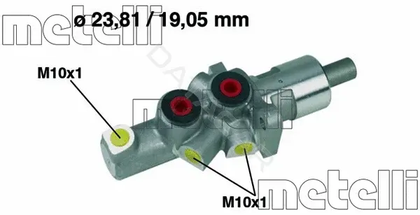 Главный тормозной цилиндр METELLI 05-0177