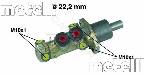 Главный тормозной цилиндр METELLI 05-0198