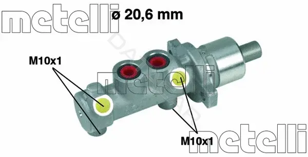 Главный тормозной цилиндр METELLI 05-0199