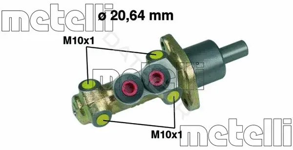 Главный тормозной цилиндр METELLI 05-0207