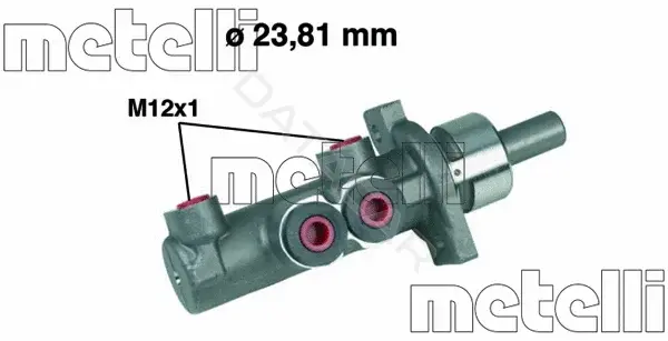Главный тормозной цилиндр METELLI 05-0280