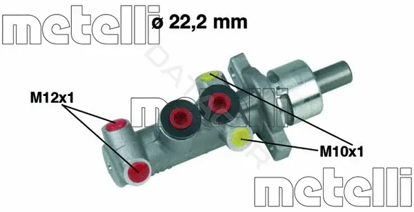 Главный тормозной цилиндр METELLI 05-0310