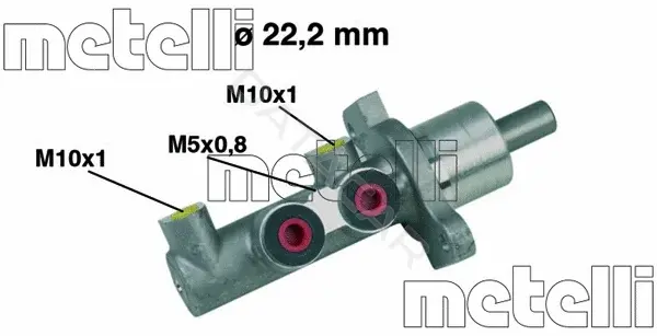Главный тормозной цилиндр METELLI 05-0344