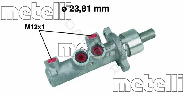 Главный тормозной цилиндр METELLI 05-0366