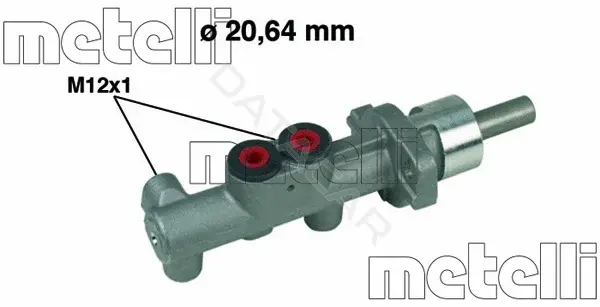 Главный тормозной цилиндр METELLI 05-0400