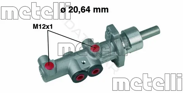 Главный тормозной цилиндр METELLI 05-0404